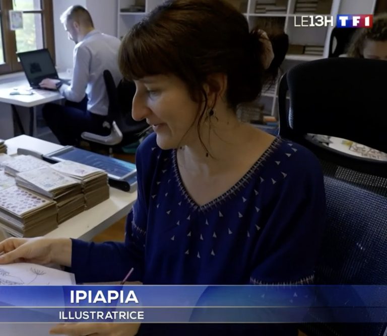 JT TF1 reportage Cartes de vœux ipiapia x Les Cartes de Lulu