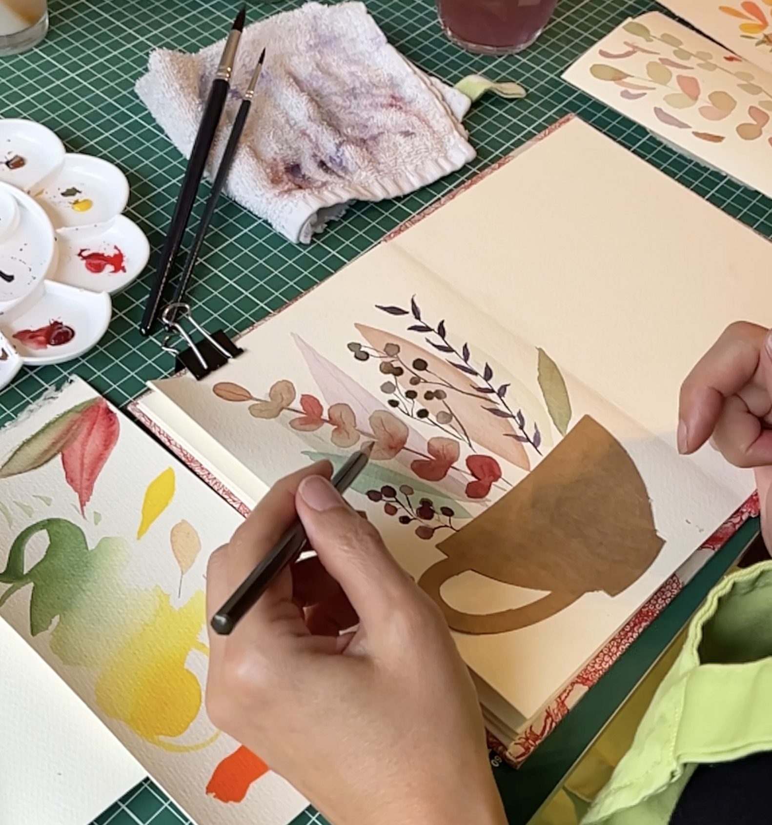 Atelier d'initiation à la reliure et à l'aquarelle, 3 heures à Strasbourg