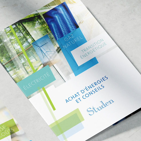 Création graphique et mise en page plaquette Studen